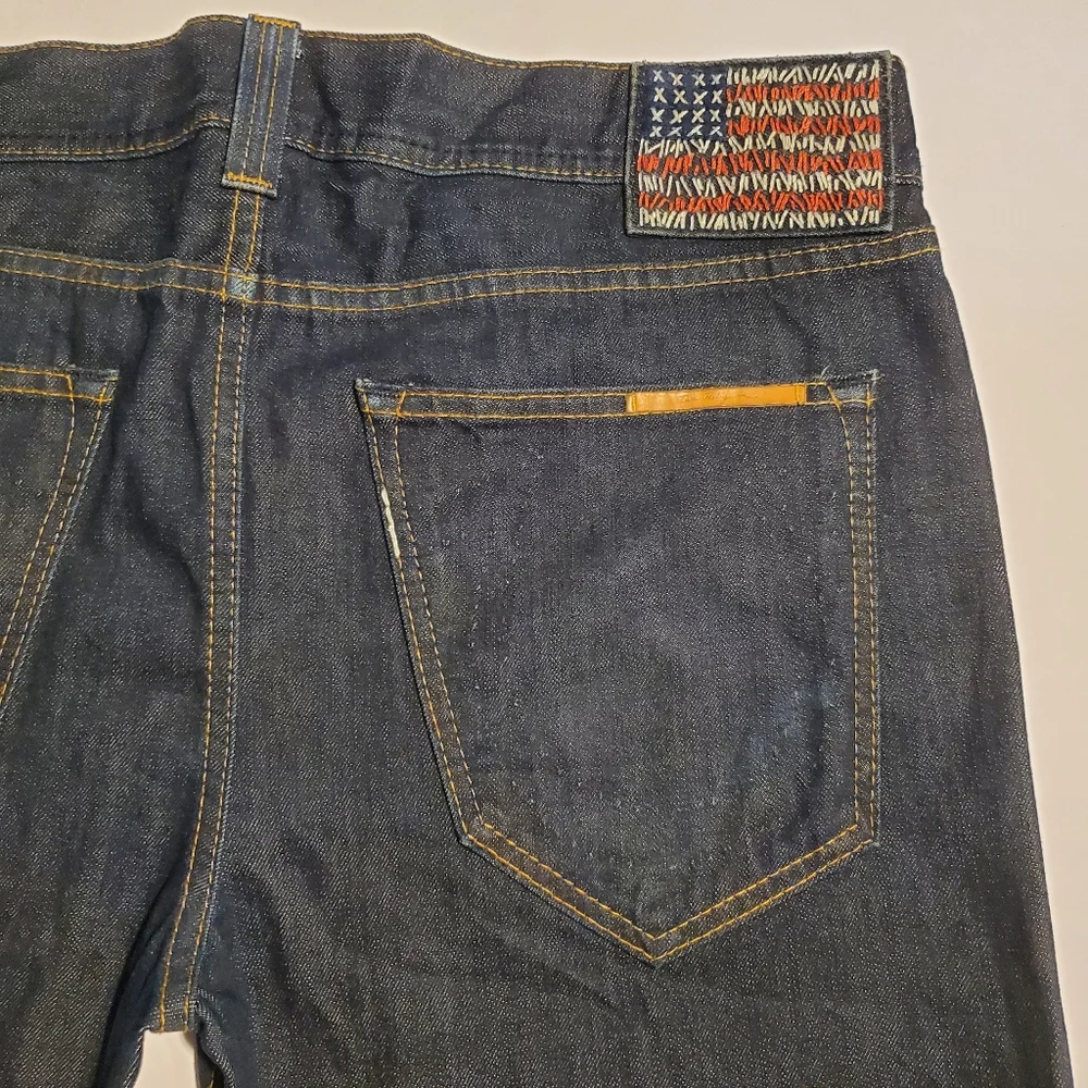 True Religion Jeans Men Straight Leg Phantom Blake  Dark Blue Denim 36 X 34